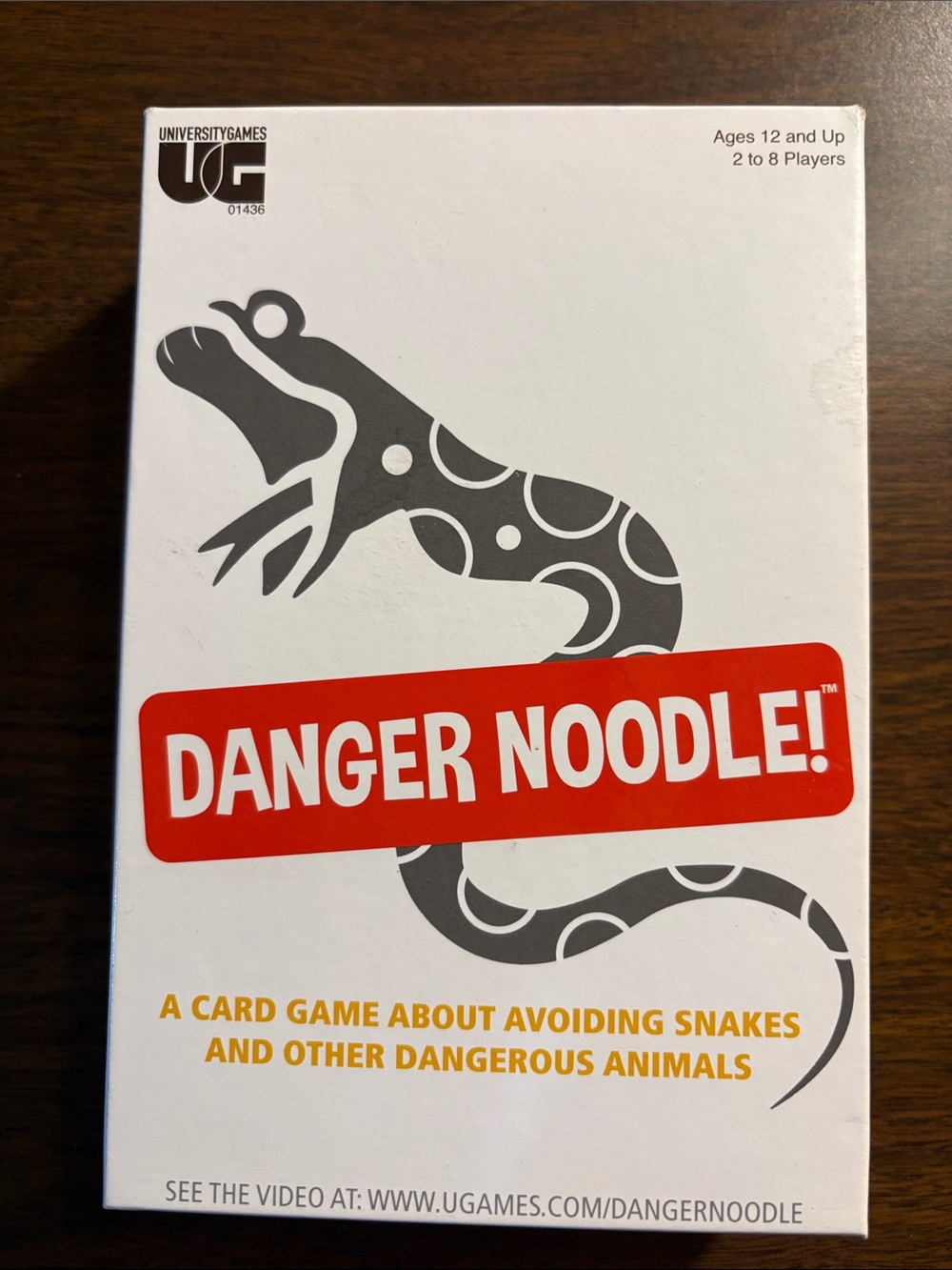 Danger Noodle! Card Game — University Games — White & Red